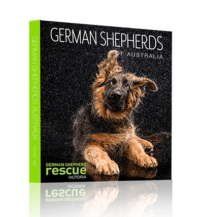 A book cover photograph of German Shepherds of Australia